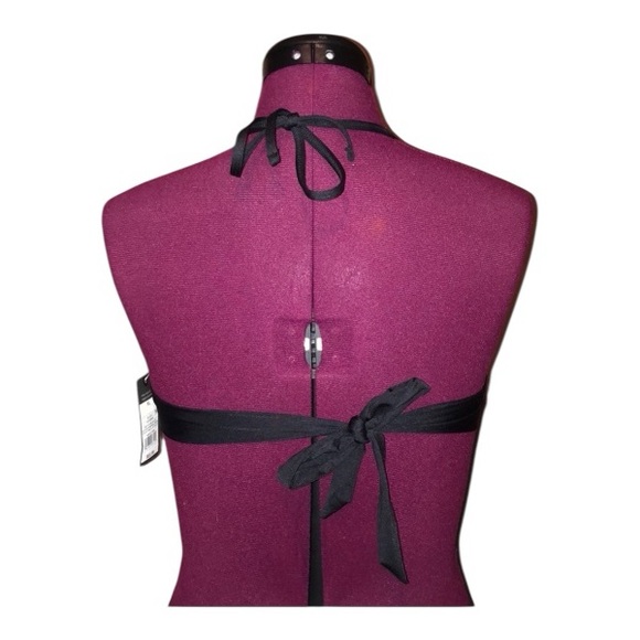 Black halter mesh bikini top - Picture 4 of 4